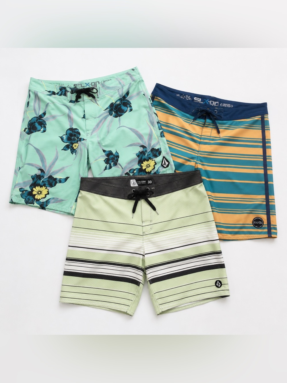 Men’s Salt Life & Volcom Board Shorts Bundle 33/34